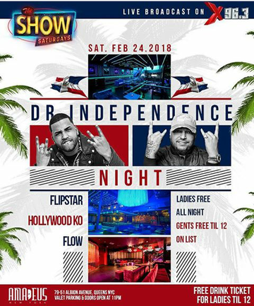 Event Show Saturdays Domincian Independence Night At Amadeus Nightclub