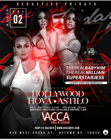 Event Seductive Fridays At Vacca Lounge