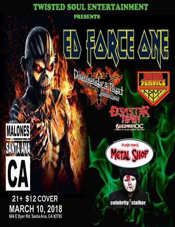 Event Ed Force One, OC Metal Shop, Diamonds And Rust & More
