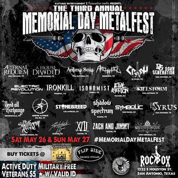 Event The Third Annual Memorial Day Metalfest