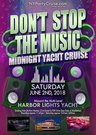Event Don't Stop The Music Midnight Yacht Cruise