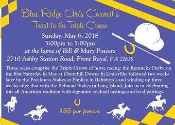 Event Blue Ridge Arts Council's Toast to the Triple Crown