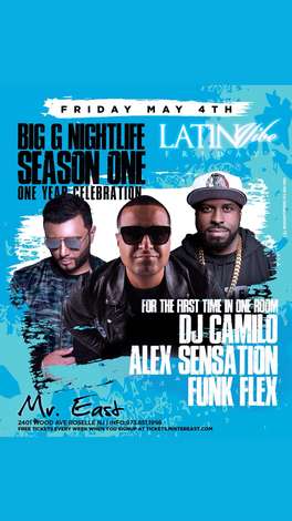 Event Latin Vibe Fridays DJ Camilo Live With Alex Sensation and Funkflex At Mister East