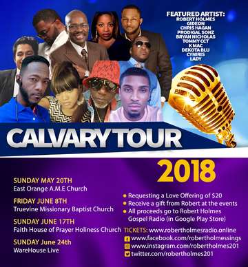 Event Robert Holmes Calvary Tour 2018