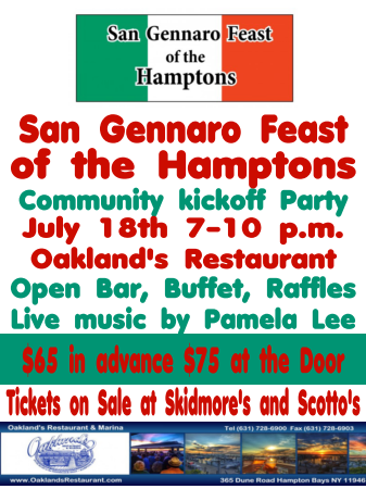 Event San Gennaro Community Kick-Off Party