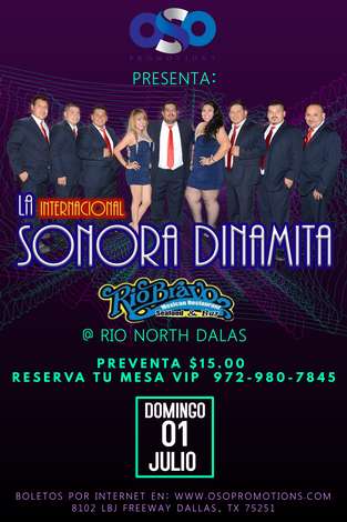 Event La Internacional Sonora Dinamita @ Rio Bravo North Dallas
