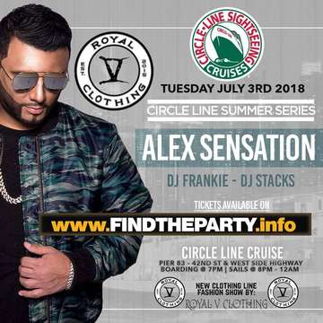 Event Pre July 4th Dance Cruise Alex Sensation Live At Circle Line
