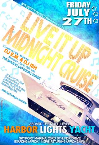 Event Live It Up Midnight Yacht Cruise