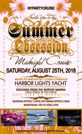 Event Summer Obsession Midnight Yacht Cruise