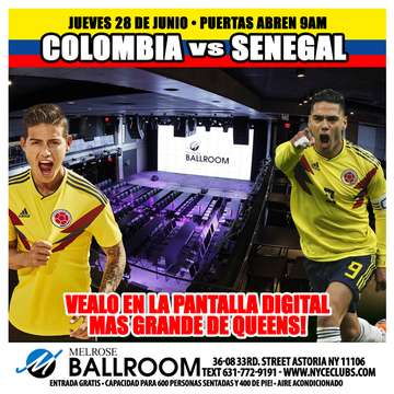 Event COLOMBIA VS SENEGAL!