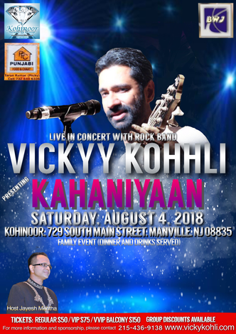 Event Vickyy Kohhli - Live in Concert