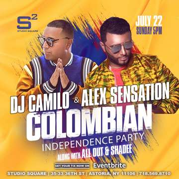 Event Colombian Independence Party DJ Camilo Live With Alex Sensation At Studio Square