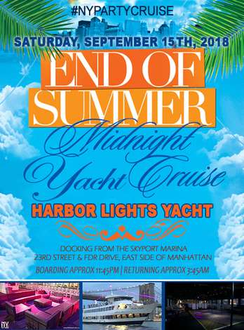 Event End of Summer Midnight Yacht Cruise