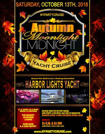 Event Autumn Moonlight Midnight Yacht Cruise