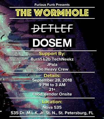 Event Furious Funk Presents The Wormhole - Detlef & Dosem
