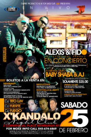 Event ALEXIS & FIDO LIVE IN CONCERT!!
