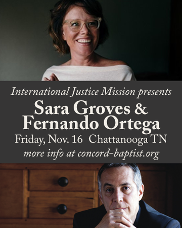Event IJM presents Sara Groves and Fernando Ortega
