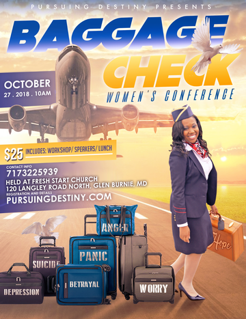Event The Baggage Check Experience 2018 -Glen Burnie, MD.. Pick the ONE workshop you would like to attend.