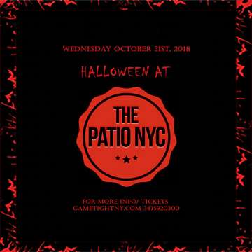 Event Halloween Night at Patio NYC 2018 only $10