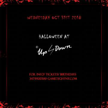 Event Halloween night at Up & Down 2018