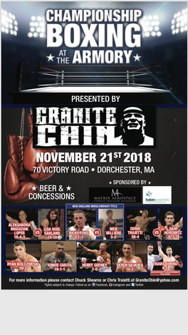 Event CHAMPIONSHIP BOXING AT THE ARMORY