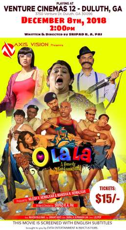 Event 'O LA LA' Konkan Film with English Subtitles-  ATLANTA AREA SHOW