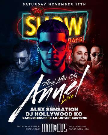 Event Official After Party Anuel Live With Alex Sensation At Amadeus Nightclub