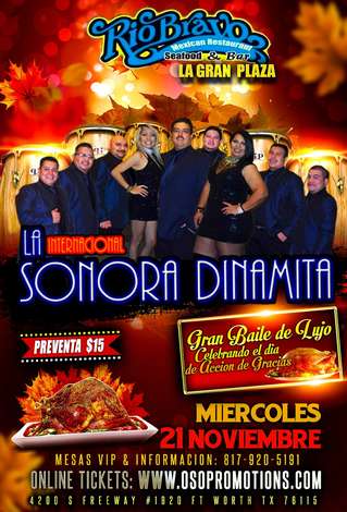 Event La Internacional Sonora Dinamita @ Rio Bravo La Gran Plaza