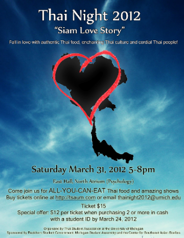 Event Thai Night 2012: Siam Love Story
