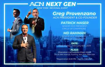 Event ACN NEXT GEN NEW YORK REGIONAL WITH GREG PROVENZANO