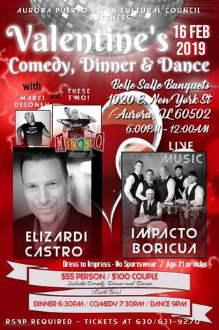Event Valentines Comedy, Dinner, Dance