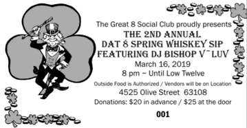 Event 2nd Annual Dat 8 Spring Whiskey Sip