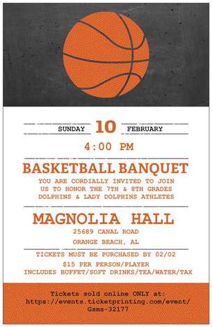 Event GSMS Basketball Banquet