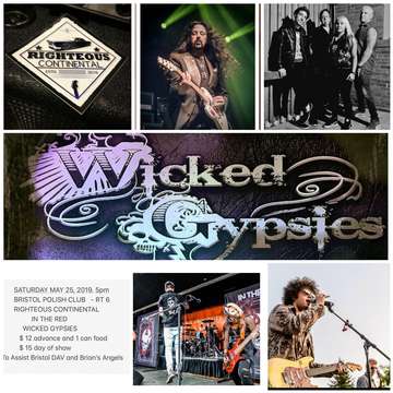Event In The Red - Righteous Continental- Wicked Gypsies w Jimi Bell 5/25