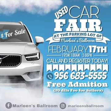 Event Used Car Fair @ Marleen's Parking Lot
