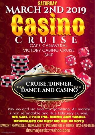 Event Luxury Bus Ride, Dinner, Casino & Cruise