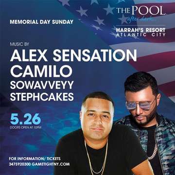 Event Memorial Day Weekend Atlantic City Harrahs Pool Party 2019