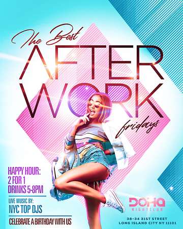 Event The Happy Hour After Work Party at Doha Nightclub