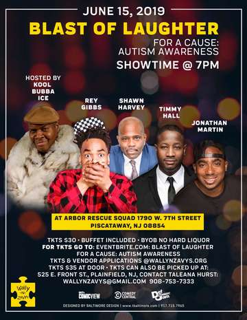 Event Blast of Laughter for a Cause: Autism Awareness Stand Up Comedy Show Night w/Jonathan Martin