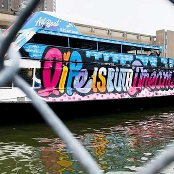 Event NYC Floating Art Gallery Yacht Party Cruise at Skyport Marina