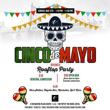Event Cinco de Mayo Rooftop Brunch Party at Ravel Penthouse 808 2019