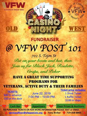 Event VFW Post 101 Casion Night