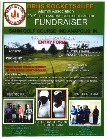 Event BRHS Rockets4life Alumni Association 3rd Annual Golf Scholarship Fundraiser