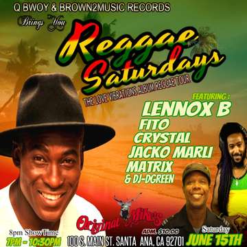 Event The Love Vibrations Reggae Show
