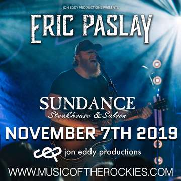 Event Eric Paslay at Sundance Steakhouse & Saloon
