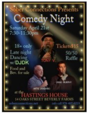 Event Sober Connections Presents, Comedy Night and Dance