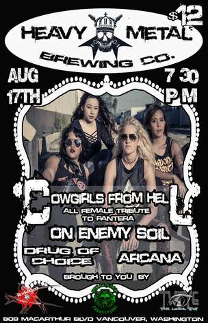 Event Cowgirls From Hell at Heavy Metal Brewing Co Vancouver WA