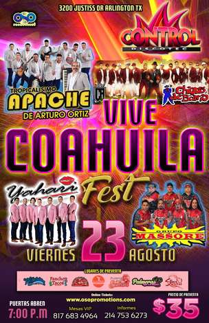 Event Vive Coahuila Fest 2019