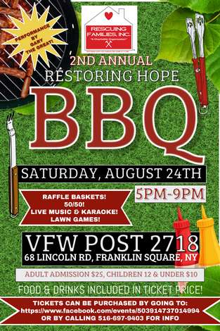 Event Rescuing Families 2nd Annual Restoring Hope BBQ
