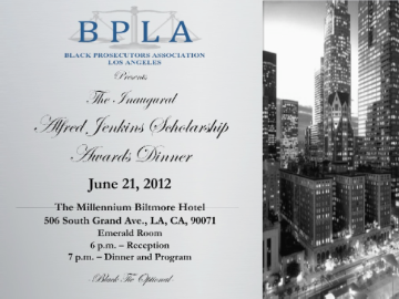 Event BPLA's Alfred Jenkins Scholarship Awards Dinner